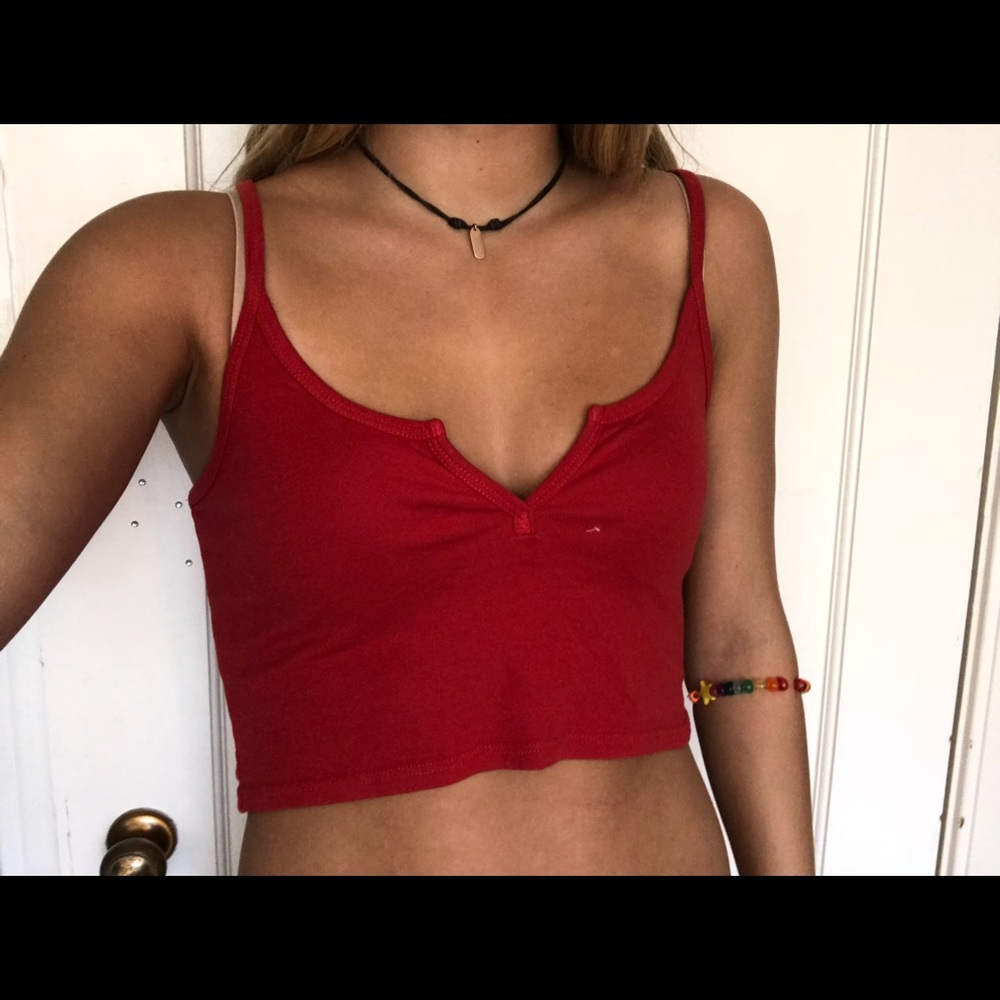 Red brandy tank top